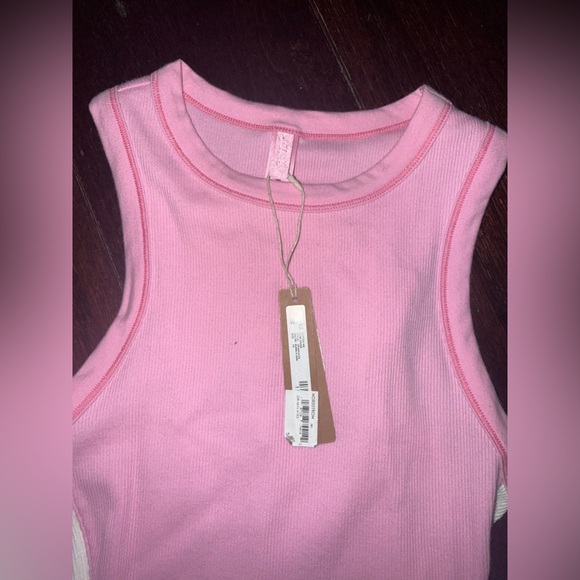NWT SKIMS Ribbed Body-Con Dress – bubblegum/white , Size XS - Picture 6 of 6